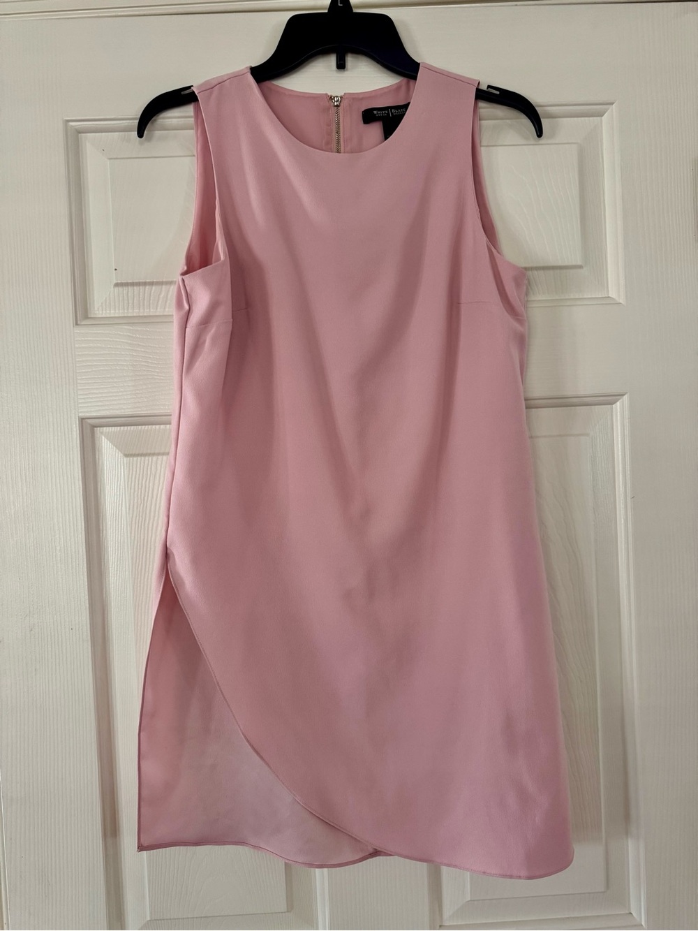 White House Black Market Pink Sleeveless Wrap-Front mini dress size 4